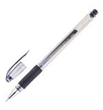 Ручка гелевая CROWN "Hi-Jell Needle Grip", узел 0,7мм, линия 0,5мм, ЧЕРНАЯ, HJR-500RN, HJR-500RNB