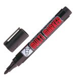 Маркер перманентный (нестираемый) CROWN "Multi Marker", круглый, 3мм, ЧЕРНЫЙ, CPM-800