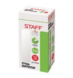 Ручка-корректор STAFF, 5 мл, металлический наконечник, круглый корпус, 227567