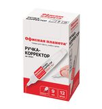 Ручка-корректор ОФИСНАЯ ПЛАНЕТА, 9 мл, металлический наконечник, 227571
