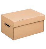 Короб архивный "Делопроизводство" BRAUBERG (в18*ш32,5*г23,5 см), откидная крышка, бур