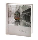 Фотоальбом BRAUBERG 20 магнитных листов, 23*28 см, Трамвай, светло-коричневый, 391125