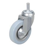 Колеса для уборочной тележки с штоком без резьбы, диаметр 50мм, КОМПЛЕКТ 4 штуки, BRA, 605379