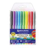 Фломастеры BRAUBERG 10 цветов, ДИЗАЙН 1 УНИВЕРС, вентилируемый колпачок, ПВХ, xxxxxx, 151410