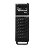 Флэш-диск 64GB SMARTBUY Quartz USB 2.0, черный, SB64GBQZ-K