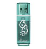 Флэш-диск 64GB SMARTBUY Glossy USB 2.0, зеленый, SB64GBGS-G