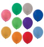 Шары воздушные ЗОЛОТАЯ СКАЗКА, 12"(30см), КОМПЛЕКТ 50 штук, металлик, ассорти 10 цветов, пакет, 105004