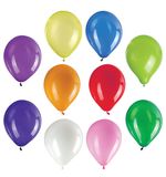 Шары воздушные ЗОЛОТАЯ СКАЗКА, 10"(25см), КОМПЛЕКТ 50 штук, ассорти 10 цветов, пакет, 105001