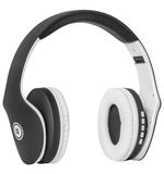 Наушники с микрофоном (гарнитура) DEFENDER FREEMOTION B525, Bluetooth, беспроводные, черные с белым, 63525