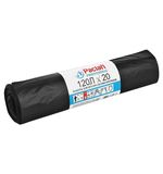 Мешки д/мусора 120л, черн, 20шт, ПВД, 40мкм, 70х110см, PACLAN Professional "Особо прочные", ш/к2883, 402002