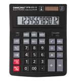 Калькулятор ОФИСМАГ настольный OFM-333, 12 разрядов, двойное питание, ЧЕРНЫЙ, 200x154мм, 250462
