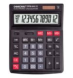 Калькулятор ОФИСМАГ настольный OFM-444, 12 разрядов, ЧЕРНЫЙ, 199x153мм, 250459