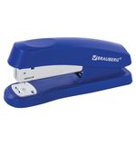 Степлер №24/6, 26/6 BRAUBERG "Standard+", до 30 листов, синий, 228609
