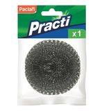Губка (мочалка) для посуды металлическая, спиральная, 15 г, PACLAN "Practi Spiro", ш/к0094, 408220
