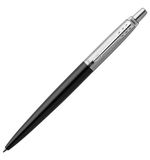 Ручка шариковая PARKER Jotter Plastic CT, корпус черный, детали нерж. cталь, блистер, синяя, 2096873