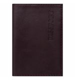 Обложка для паспорта натуральная кожа Nebraska, "PASSPORT", гранат, BRAUBERG, 237187