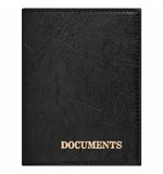 Обложка для автодокументов STAFF, экокожа, "DOCUMENTS", черная, 237181