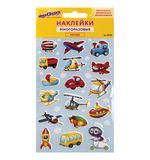 Наклейки зефирные "Транспорт", 10*15 см, ЮНЛАНДИЯ, код 1С, OI04-LCPDA0303