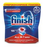 Таблетки для мытья посуды в посудомоечных машинах 100шт FINISH All in 1, 3065326