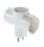 Сетевой переходник SONNEN U-030G, 3 розетки, с заземлением, 16 А, 511441