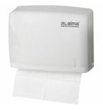 Диспенсер для полотенец ЛАЙМА PROFESSIONAL ORIGINAL (Система H2), Interfold, белый, ABS-пластик, 605759