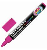 Маркер меловой BRAUBERG "POP-ART", сухостираемый, для гладких поверхностей, 5мм, РОЗОВЫЙ, 151530