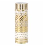 Клейкие WASHI-ленты для скрапбукинга и декора бумажные с фольгой, ЗОЛОТИСТЫЕ, 15 мм * 3 м, 7 штук, комплект, ОСТРОВ СОКРОВИЩ, 661712