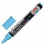 Маркер меловой BRAUBERG "POP-ART", сухостираемый, для гладких поверхностей, 5мм, ГОЛУБОЙ, 151533