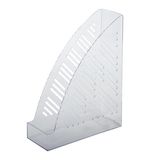 Лоток вертикальный для бумаг BRAUBERG "Standard+", 250х90х300 мм, прозрачный, 237227