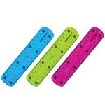 Линейка 15 см гибкая BRAUBERG "FLEX", пластиковая, ассорти, европодвес, 21хххх