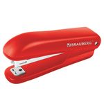 Степлер №10 BRAUBERG "SX-19", до 12 листов, с антистеплером, красный, 228589