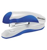 Степлер №10 BRAUBERG "JET PRO", до 12 листов, эргономичный, бело-голубой, 228582