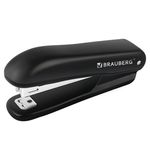 Степлер №10 BRAUBERG "SX-19", до 12 листов, с антистеплером, черный, 228587