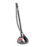 Ручка шариковая настольная BRAUBERG Counter Pen, СИНЯЯ, пружинка, корпус серебристый, 0,5мм, 143258