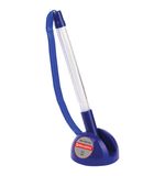 Ручка шариковая настольная BRAUBERG Counter Pen, СИНЯЯ, пружинка, корпус синий, 0,5мм, 143259