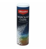 Соль пищевая 250г "Морская" мелкая, йодированная, пластиковая туба с дозатором, АТЛАНТИКА, ш/к90812