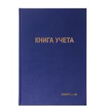 Книга учета 96 л., А4 200х290 мм STAFF, клетка, твердая обложка, бумвинил, типографский блок, 130214