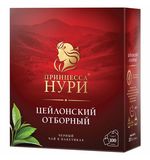 Чай ПРИНЦЕССА НУРИ "Цейлонский отборный", черный, 100 пакетиков по 2 г, 0327-18