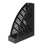 Лоток вертикальный для бумаг BRAUBERG "Standard+", 250х90х300 мм, черный, 237224