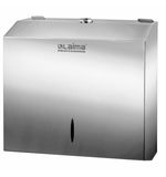 Диспенсер для полотенец LAIMA PROFESSIONAL INOX, (Система H3), ZZ(V), нержавеющая сталь, зеркальный, 605697