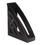 Лоток вертикальный для бумаг BRAUBERG "Office style", 245х90х285 мм, черный, 237278
