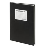 Книга учета 144л, твердая, бумвинил, клетка, блок офсет, наклейка, А4 (200х290мм), BR, 130225