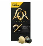 Кофе в алюминиевых капсулах L'OR Espresso Ristretto для кофемашин Nespresso, 10шт*52г, ш/к 91643, 4028609
