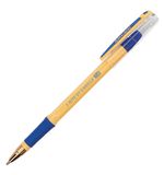 Ручка шариковая масляная с грипом BRAUBERG "i-Rite GT Vanilla", СИНЯЯ, корпус кремовый, 1мм, 143304
