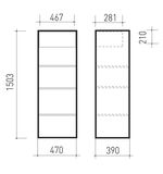Шкаф металлический для документов BRABIX "КBS-031Т", (в1503*ш470*г390мм;35кг), трейзер, сварной, 291156