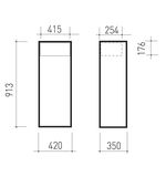 Шкаф металлический для документов BRABIX "КBS-041Т", (в913*ш420*г350мм;21кг), трейзер, сварной, 291153