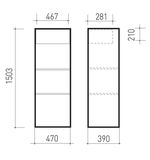 Шкаф металлический для документов BRABIX "КBS-032Т", (в1503*ш470*г390мм;37кг), трейзер, сварной, 291157