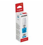 Чернила CANON (GI-40C) для СНПЧ Pixma G5040/G6040, голубые, ресурс 7700 стр, оригинальные, 3400C001