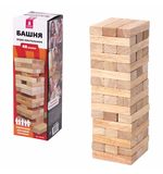 Игра настольная "БАШНЯ", 48 деревянных блоков, ЗОЛОТАЯ СКАЗКА, 662294