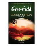 Чай GREENFIELD (Гринфилд) "Golden Ceylon", черный, листовой, 200г, картонная коробка, ш/к 07910, 0791-10